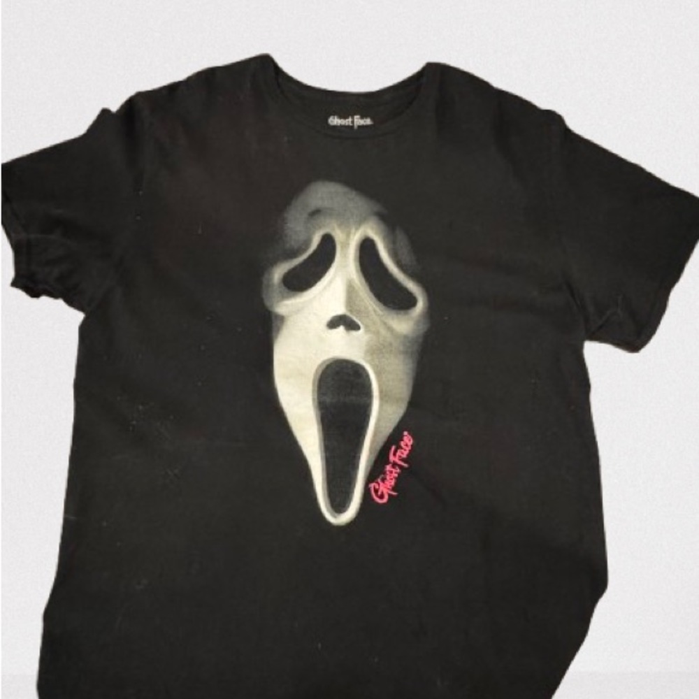 Ghost Face Black T-Shirt